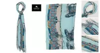 burberry foulard et echarpes fleur cyan